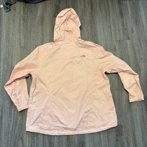 North Face Rain Full Zipper Jacket Light Pink Adjustable Dryvent Women Size XXXL - Picture 11 of 16